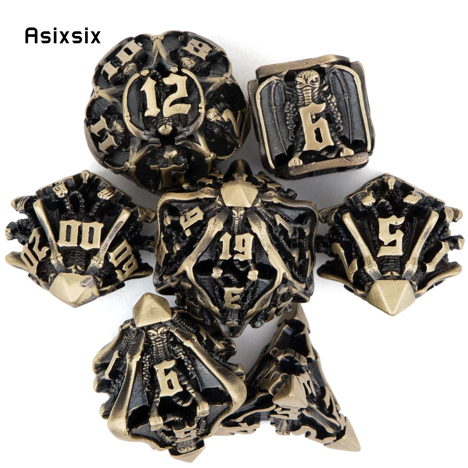 Dice Set Polyhedral - Metal Dice, Perfect For Tabletop Rpgs