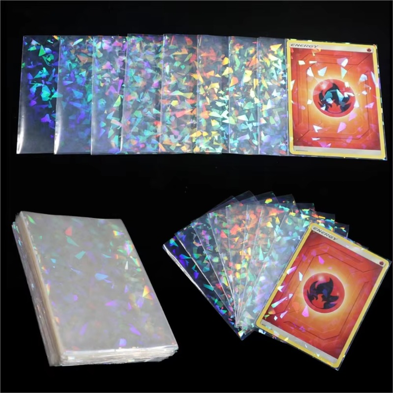Card Sleeves Protector - Shatter Effect Rainbow Laser Card Sleeves