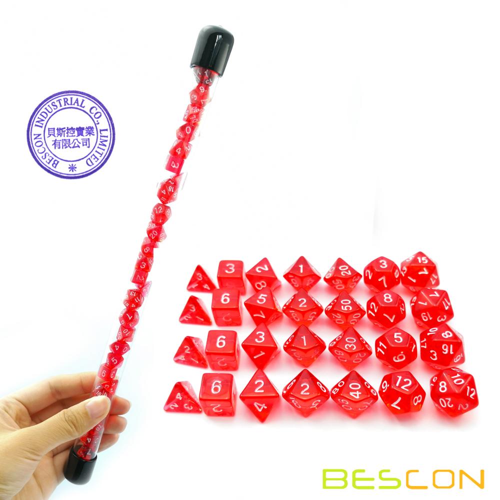 Bescon 28 Chiếc Mờ Đỏ Mini Đa  - đánh giá và giá Dice Set Polyhedral