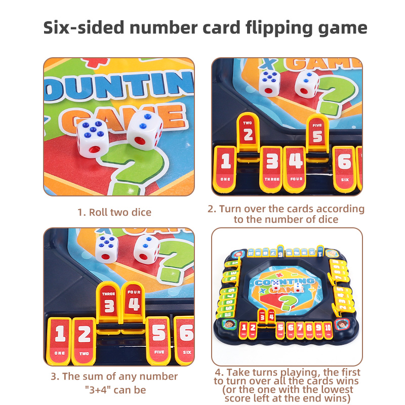 Blue Number Flip Tabletop Game - đánh giá và giá Board Game Ludo