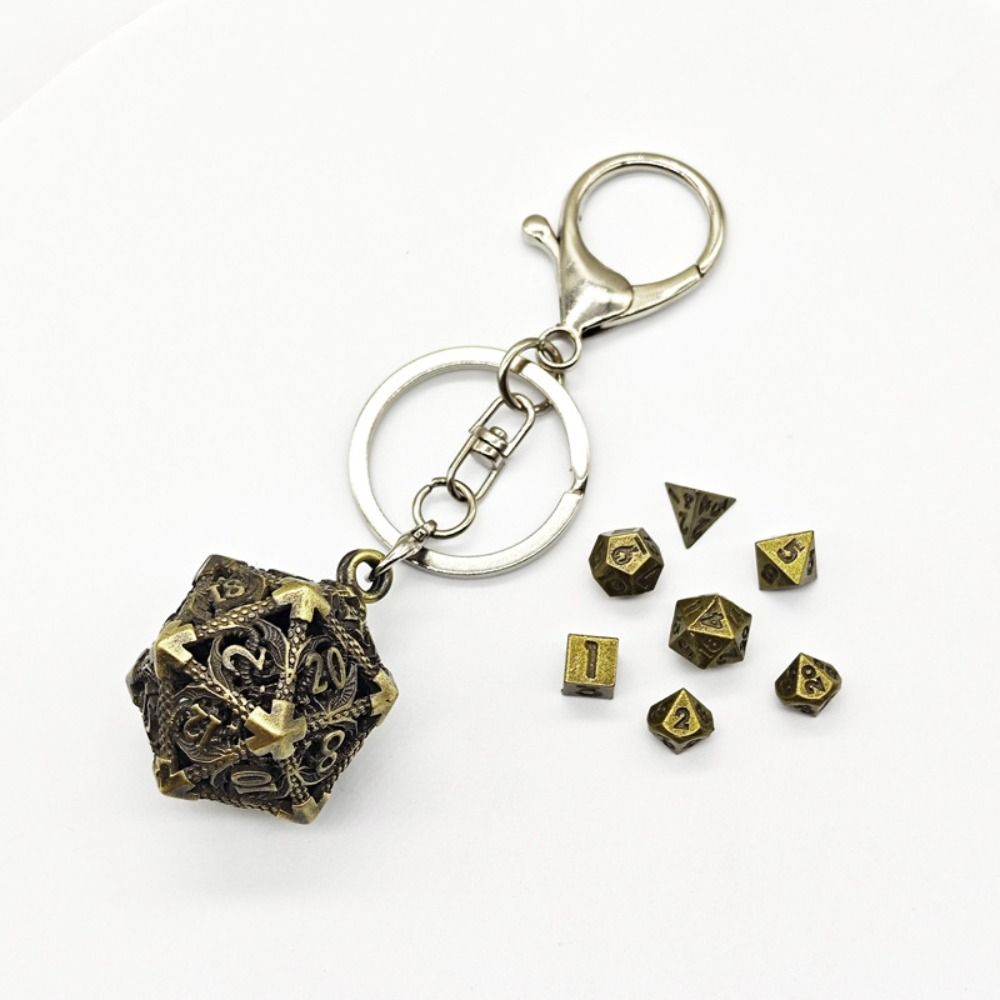 1 Set 20-sided Hollow Metal Di - đánh giá và giá Board Game Io
