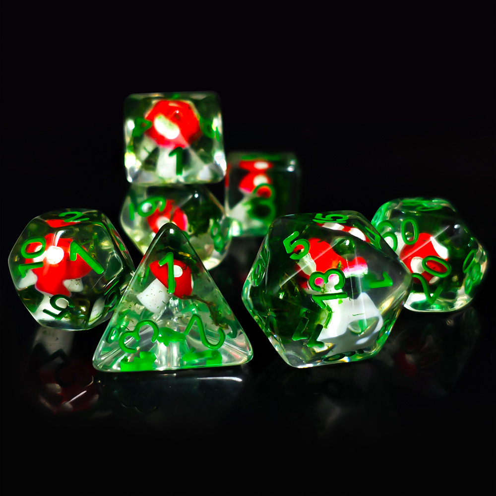7Pcs/Set DND Dice Transparent  - đánh giá và giá Dice Set Polyhedral
