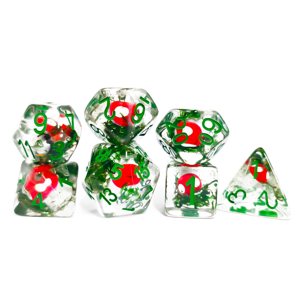 7Pcs/Set DND Dice Transparent  - đánh giá và giá Dice Set Polyhedral