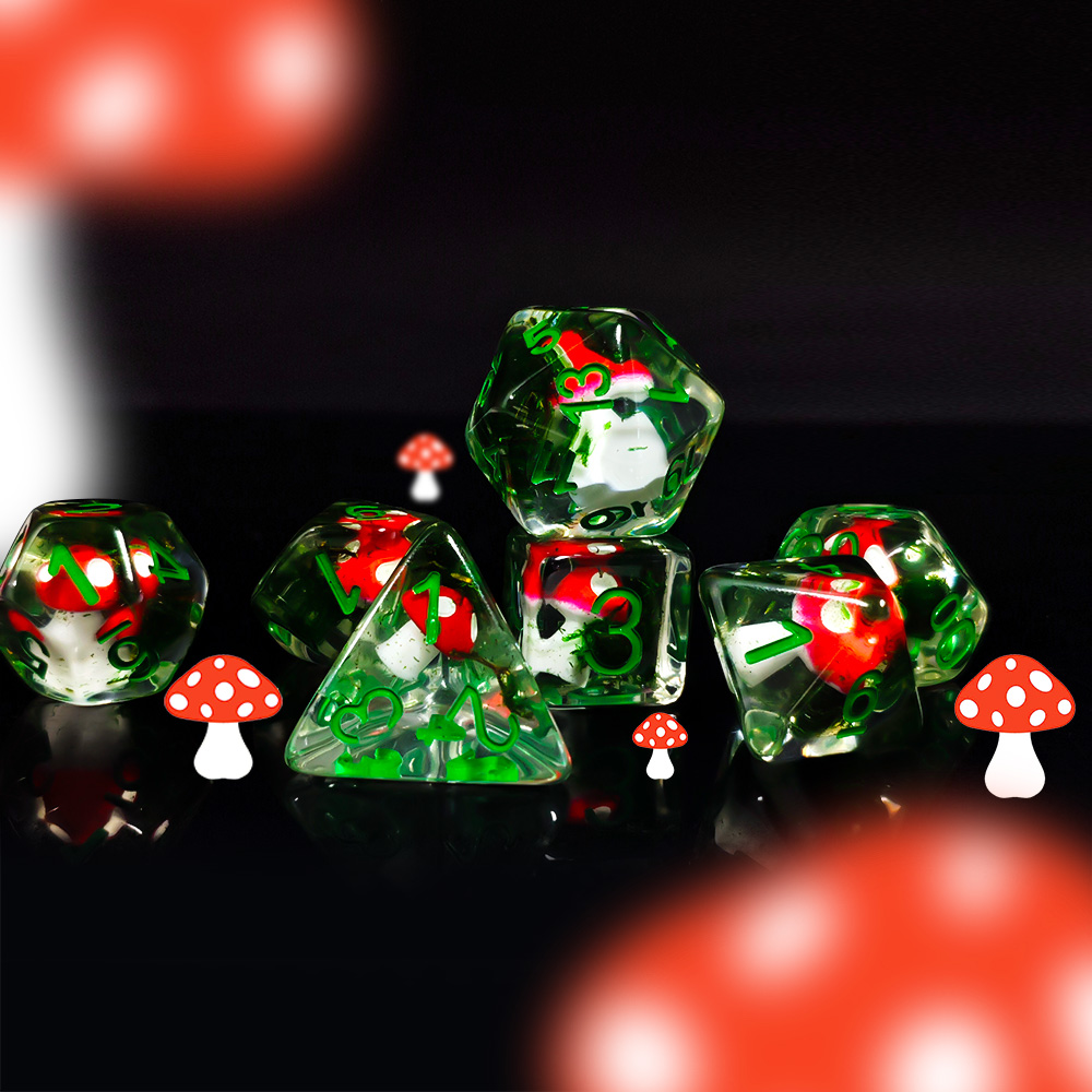 7Pcs/Set DND Dice Transparent  - đánh giá và giá Dice Set Polyhedral
