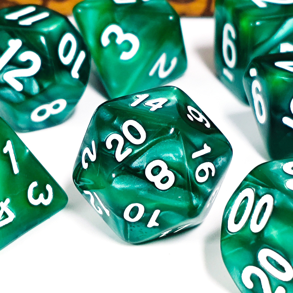 7Pcs/Set Pearl Dice Polyhedral - đánh giá và giá Dice Set Polyhedral