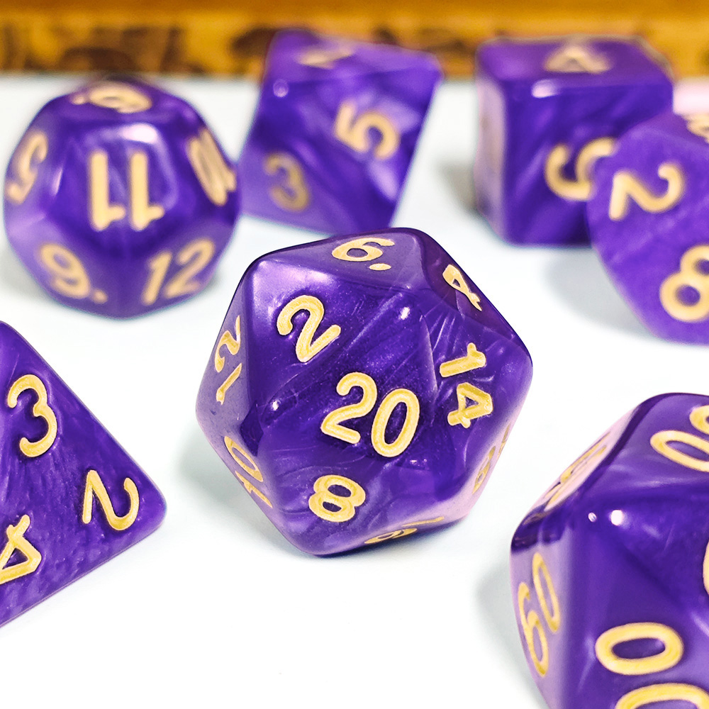 7Pcs/Set Pearl Dice Polyhedral - đánh giá và giá Dice Set Polyhedral
