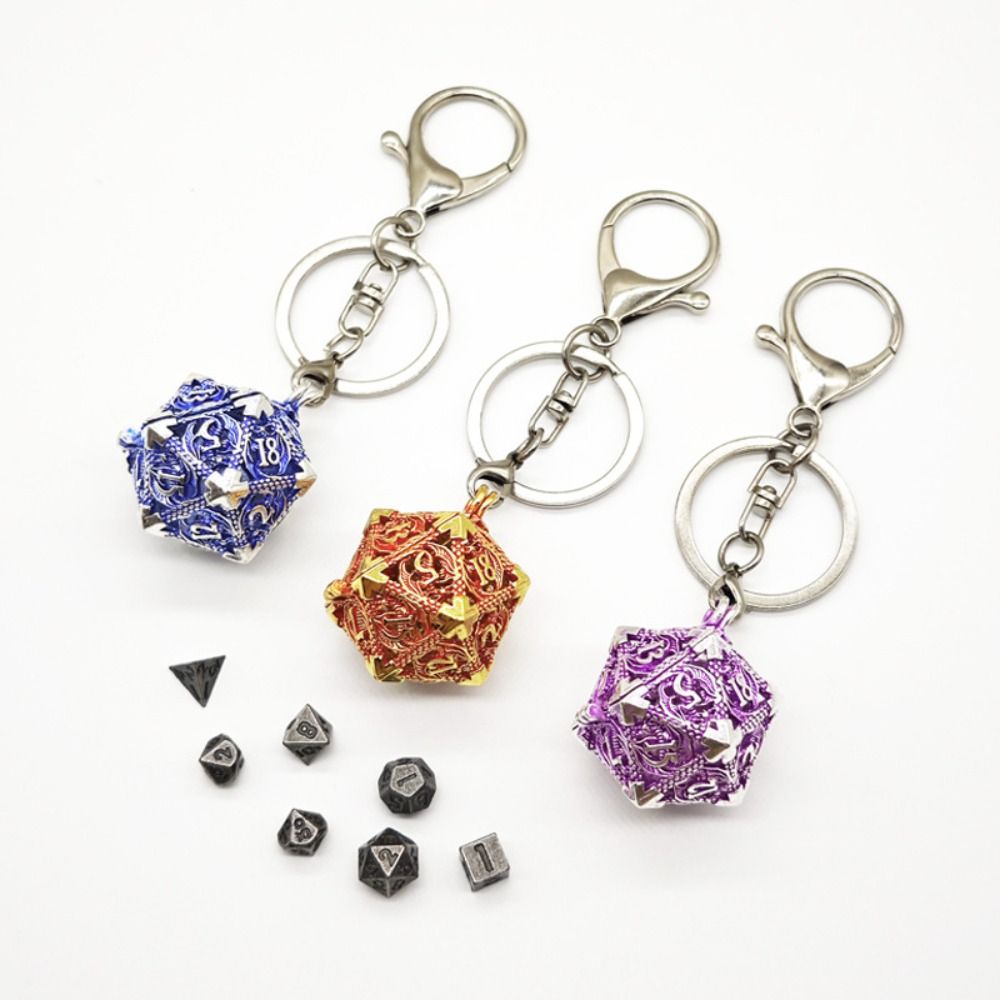 1 Set 20-sided Hollow Metal Di - đánh giá và giá Board Game Io