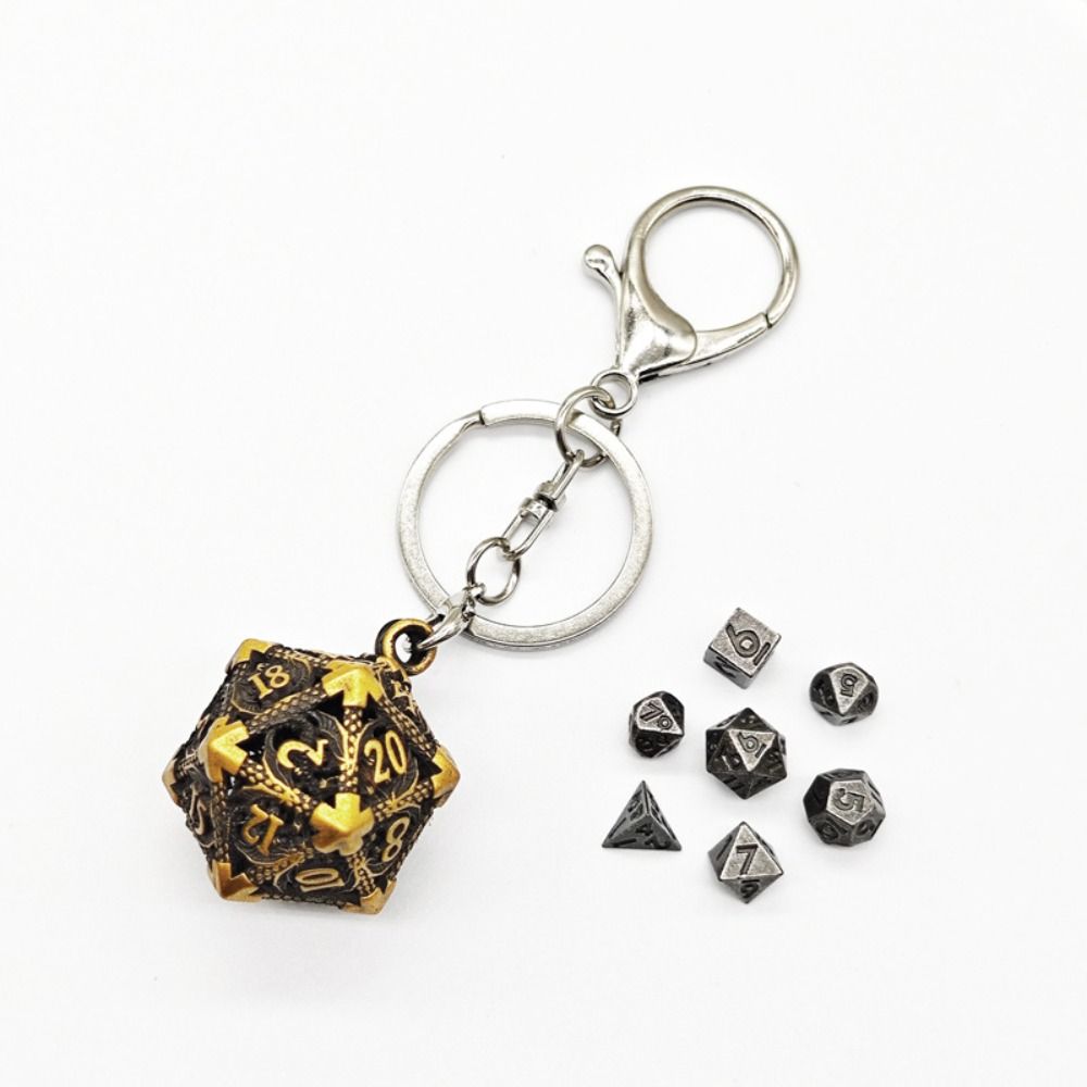 1 Set 20-sided Hollow Metal Di - đánh giá và giá Board Game Io