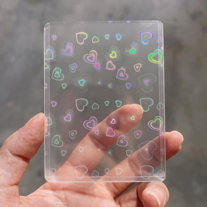 10Pcs Holographic Laser Clear  - đánh giá và giá Card Sleeves Protector