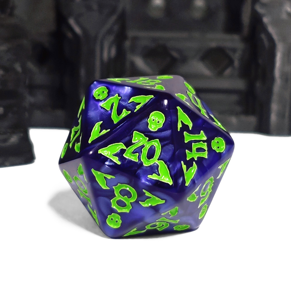 Cthulhu Dark Blue & Neon Green - đánh giá và giá Dice Set Polyhedral