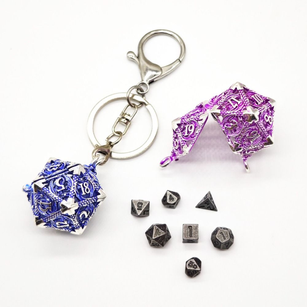 1 Set 20-sided Hollow Metal Di - đánh giá và giá Board Game Io
