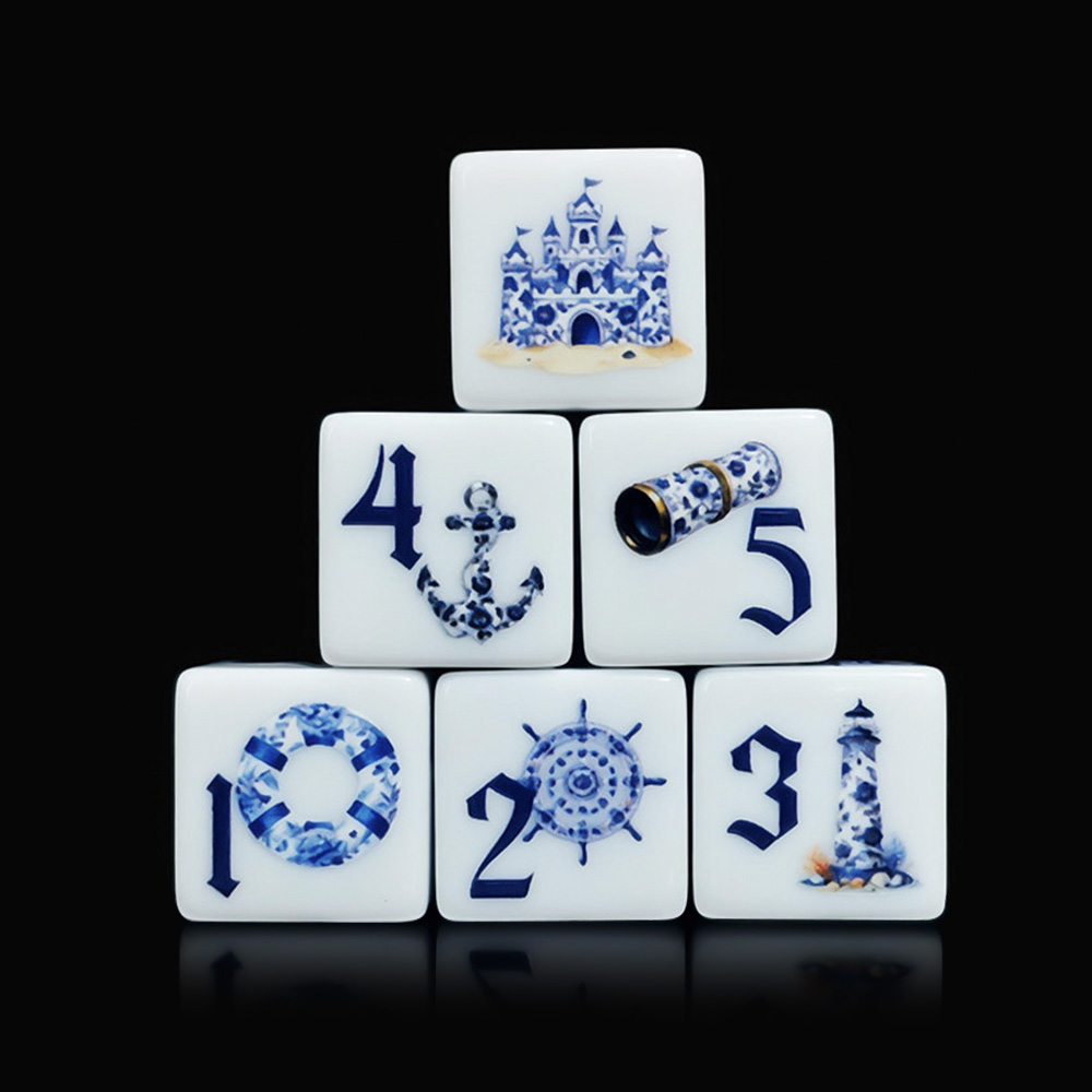 12Pcs Blue Nautical 16MM Print - đánh giá và giá Board Game Electronic Table